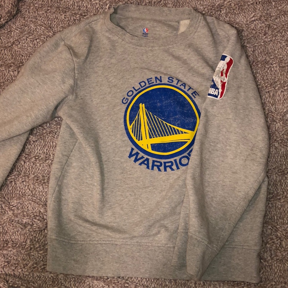 Grey golden state warriors sweater